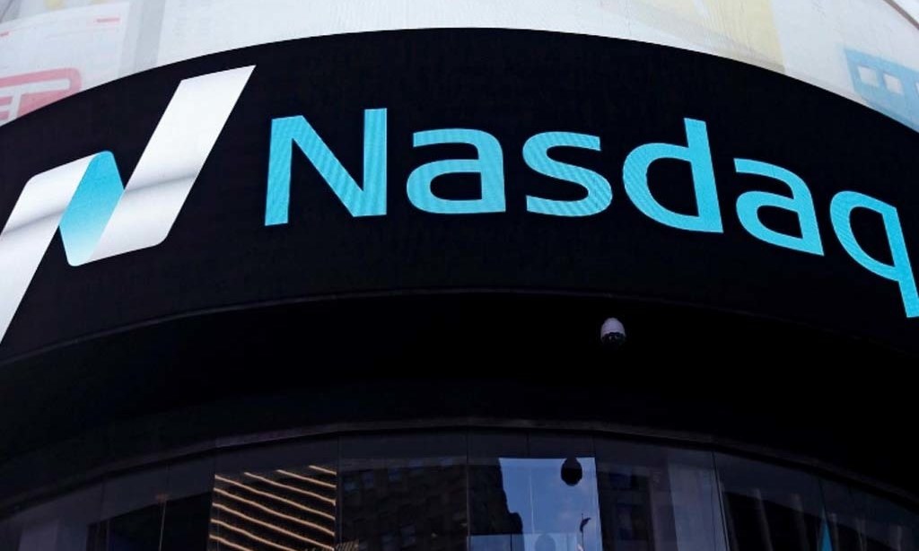 Nasdaq hits record high; S&P 500, Dow open lower