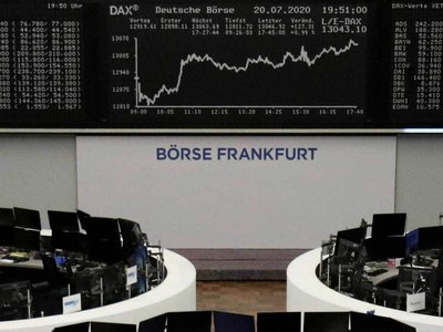 German stocks hit record high on Brexit deal, US aid