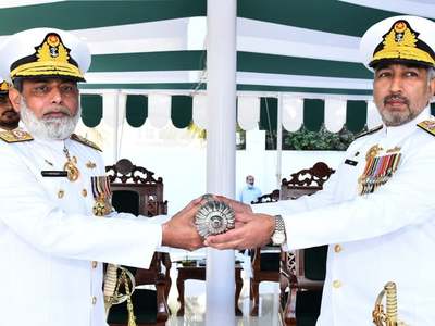 Rear Admiral Abid Hameed takes over Logistic Command of Pak-Navy Rear Admiral Abid Hameed takes over Logistic Command of Pak-Navy
