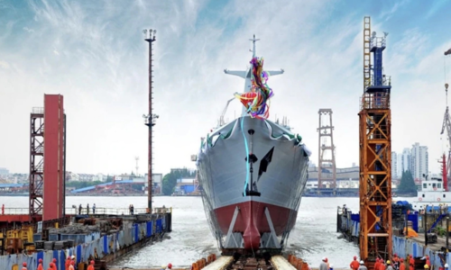 China launches second stealth warship for Pakistan Navy China launches second stealth warship for Pakistan Navy