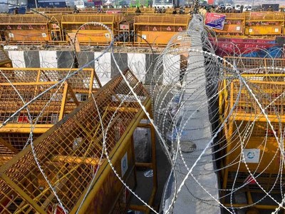 Huge police deployment counters Indian farmers protests Huge police deployment counters Indian farmers protests