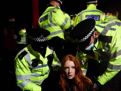 UK police chief under fire over crackdown on vigil for murdered woman