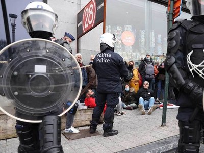 Two arrested at Denmark protest against Covid measures