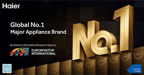 Haier, The global no 1 major appliance brand