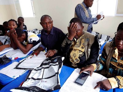 Congo security forces vote in upcoming presidential poll