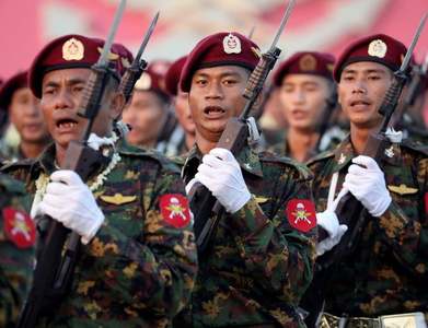 Myanmar junta's civilian rivals promise justice for Rohingya
