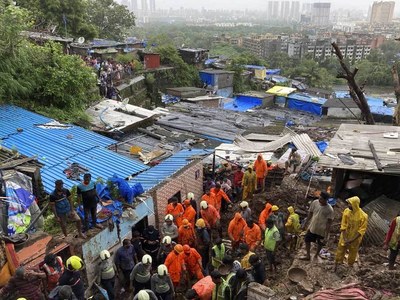 At least 18 killed in landslide, wall collapse in India monsoon rains At least 18 killed in landslide, wall collapse in India monsoon rains