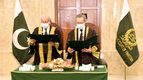 Justice Mandokhail takes oath as SC judge