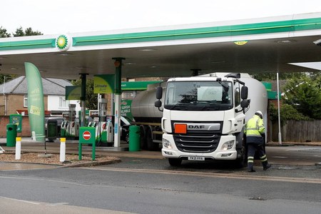 UK's Johnson: 127 drivers applied for fuel trucker visas