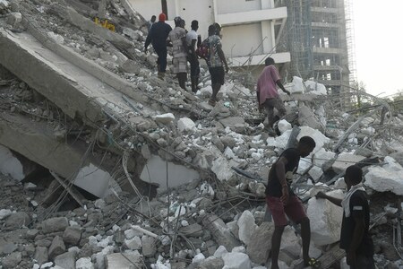 Six die, scores feared missing in Nigeria after collapse of high-rise