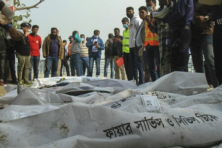 Bangladesh arrests ferry owner after blaze that killed 39