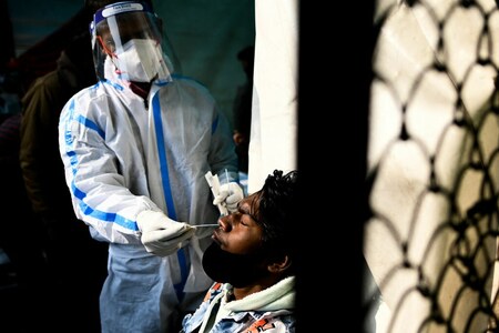 New COVID-19 cases in India rise sharply for fifth consecutive day