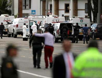 Eleven Colombian police wounded in explosives attack on truck