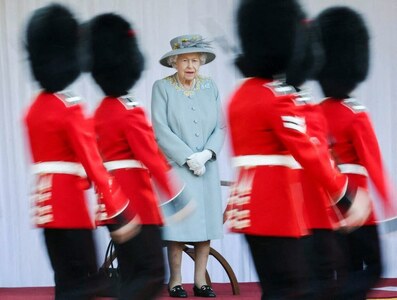 Royal crown slips as Elizabeth prepares to mark 70 years as queen