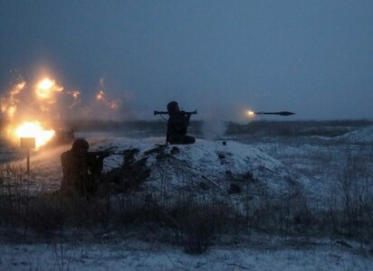 Russia holds military drills before four-way Ukraine talks in Paris