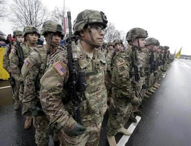 First US reinforcement troops for Europe arrive in Germany