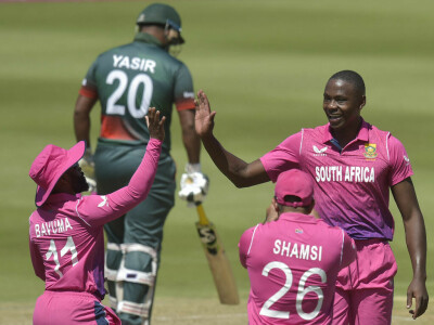 Rabada exploits tricky pitch to set up South African win