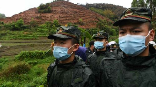 Drones, thermal scanners scour China Eastern crash site