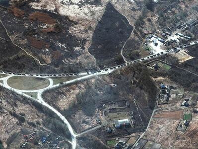 Vast Russian army convoy spotted north of Kyiv