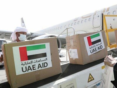 UAE sends 30 tonnes of aid for war-hit Ukraine
