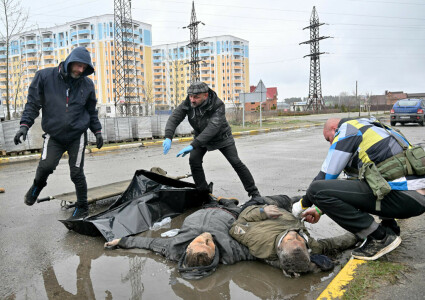 Russia says footage in Ukraine&rsquo;s Bucha was &lsquo;ordered&rsquo; to blame Russia