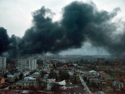 Blasts heard in Ukraine&rsquo;s capital Kyiv and western city of Lviv