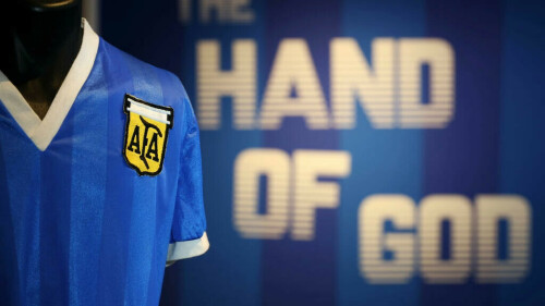 Maradona&rsquo;s &lsquo;hand of God&rsquo; World Cup jersey auctioned for $9.3mn: Sotheby&rsquo;s