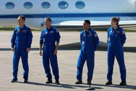 Four-astronaut team departs International Space Station on flight back to Earth