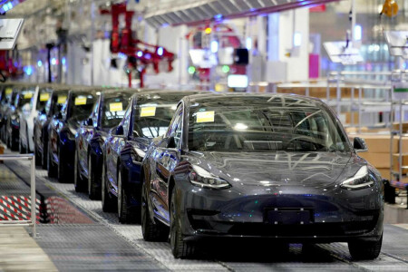 Tesla halts most production at Shanghai plant on Tuesday