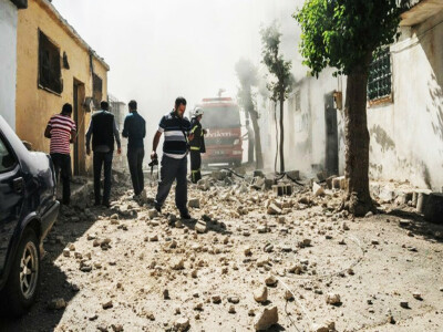 Five wounded as Turkey hit by rockets fired from Syria: ministry Five wounded as Turkey hit by rockets fired from Syria: ministry