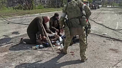 Russian soldiers start clearing mines from Ukraine’s Azovstal Russian soldiers start clearing mines from Ukraine’s Azovstal