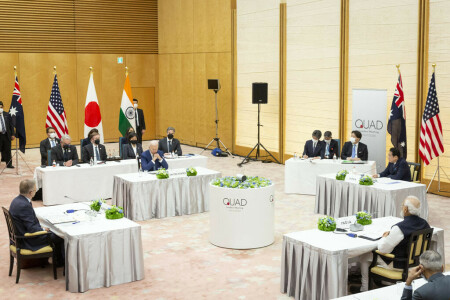Quad leaders vow free and open Indo-Pacific, action on climate Quad leaders vow free and open Indo-Pacific, action on climate
