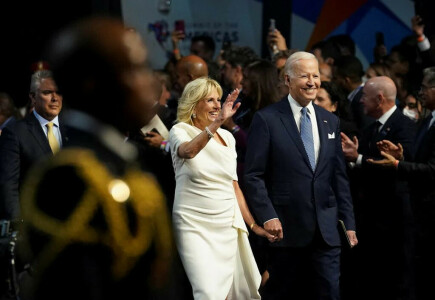 Laying out pledges, Biden urges Americas to prove democracy works