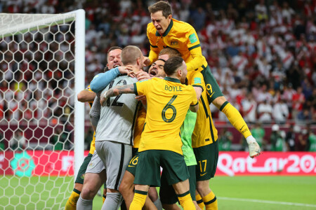 Dancing goalkeeper Redmayne sees Australia to World Cup win in shootout