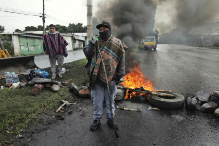 Eighth day of Indigenous fuel price protests in Ecuador