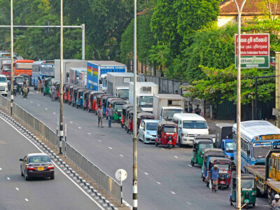 Sri Lanka grinds to a halt as fuel reserves shrink
