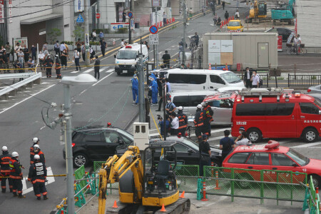 Japan&rsquo;s Abe shot while making election speech, taken to hospital