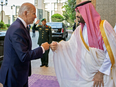 Biden fist bumps Saudi crown prince on trip that seeks to reset ties