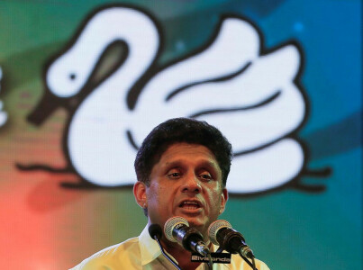 Sri Lankan opposition leader drops out of presidential race as protests planned