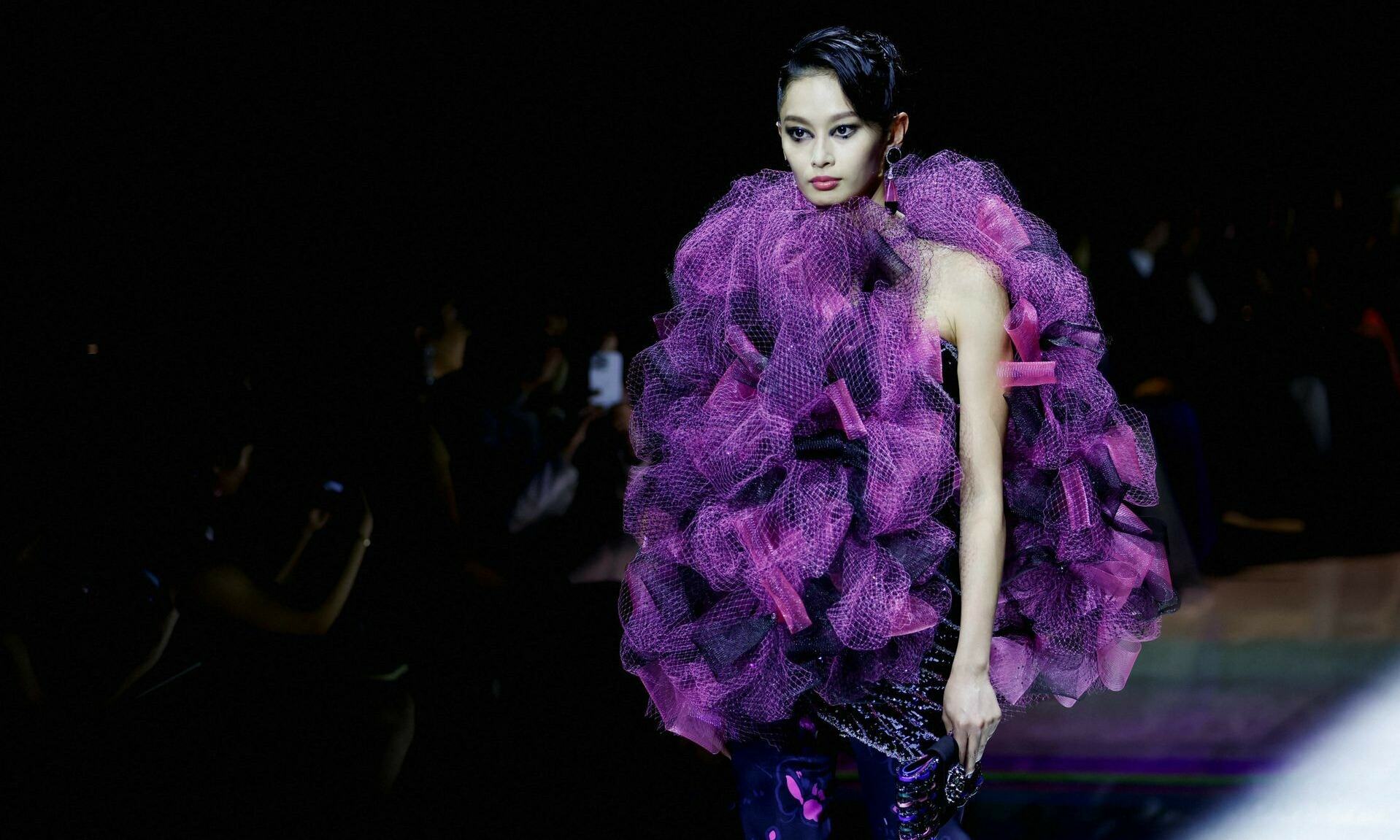 Armani dazzles Paris with a sparkling couture show