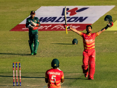 Raza stars in great run chase as Zimbabwe win Bangladesh ODI series