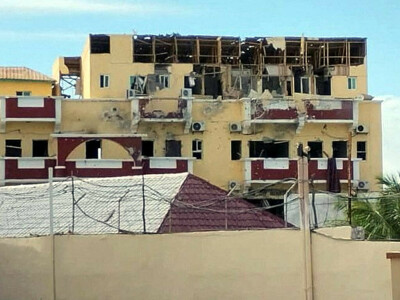 At least 12 killed in Somalia hotel siege, hostages held