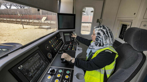 On track: Cairo metro employs Egypt&rsquo;s first women train drivers