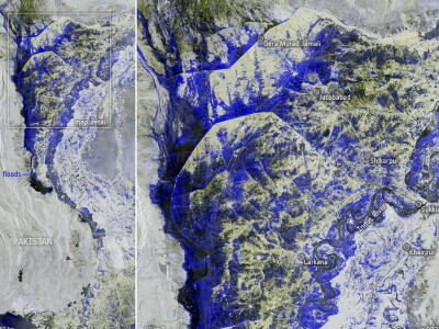 10 times normal rainfall drove vast Pakistan flooding: ESA