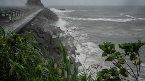 Thousands in shelters as &lsquo;dangerous&rsquo; typhoon hits Japan