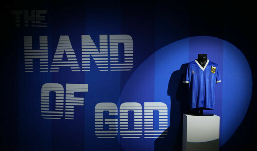 Maradona &lsquo;Hand of God&rsquo; shirt to go on display during World Cup