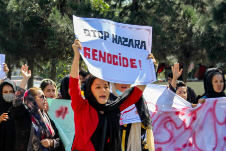 UN raises Kabul classroom bombing death toll to 35 as women protest &lsquo;genocide&rsquo;