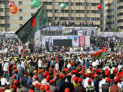 Bangladesh opposition mounts huge protest in capital