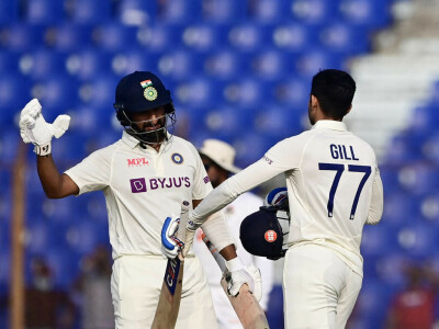 Gill, Pujara hit tons as India dominate Bangladesh in first Test
