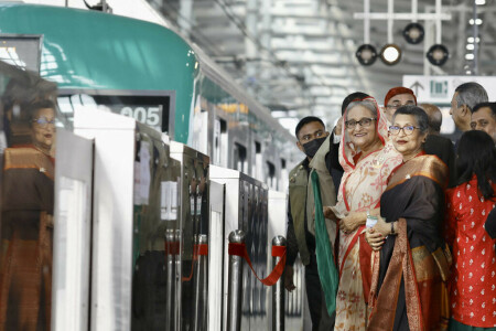 Bangladesh opens first metro line in traffic-choked capital